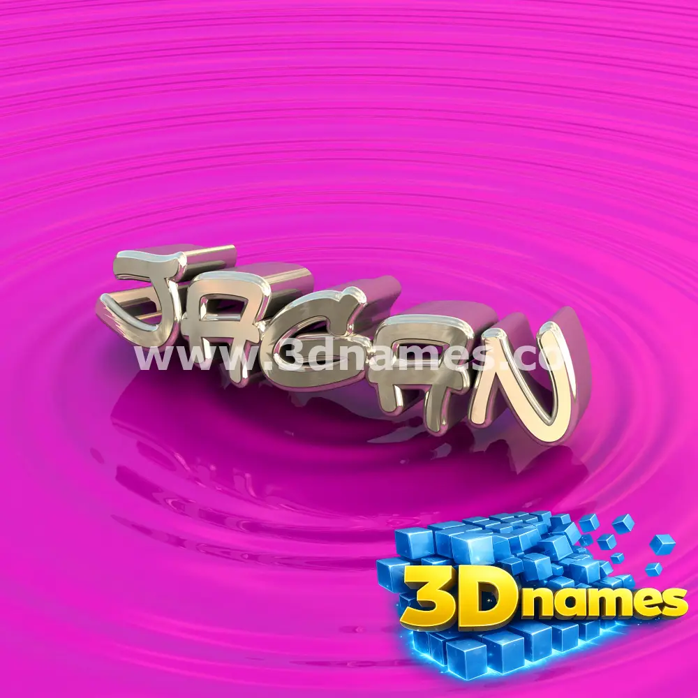 jagan in Pink Graffiti style - 3D name wallpaper
