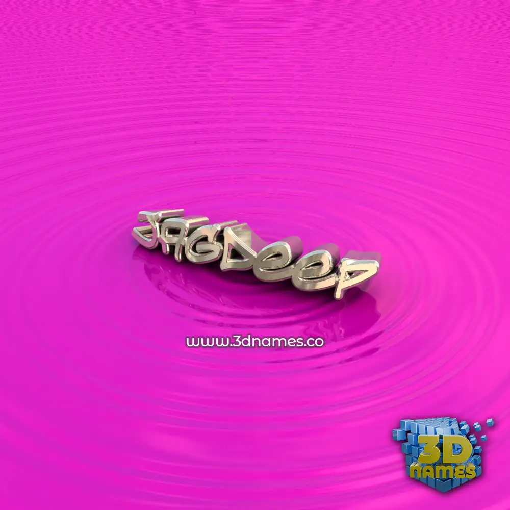 jagdeep in Pink Graffiti style - 3D name wallpaper