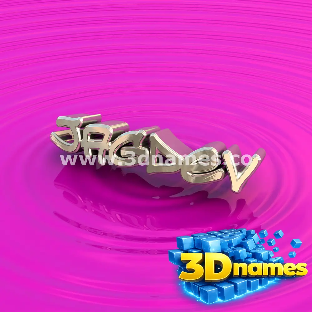 jagdev in Pink Graffiti style - 3D name wallpaper
