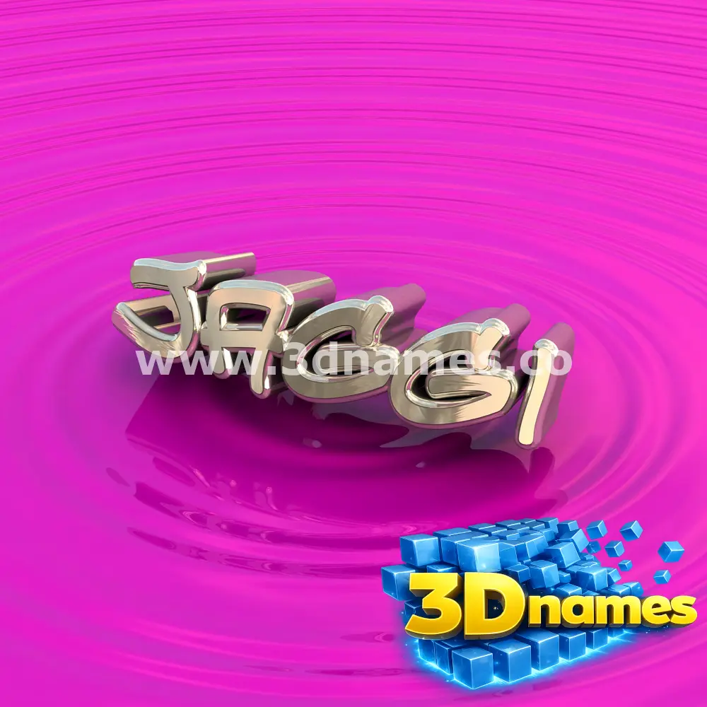 jaggi in Pink Graffiti style - 3D name wallpaper