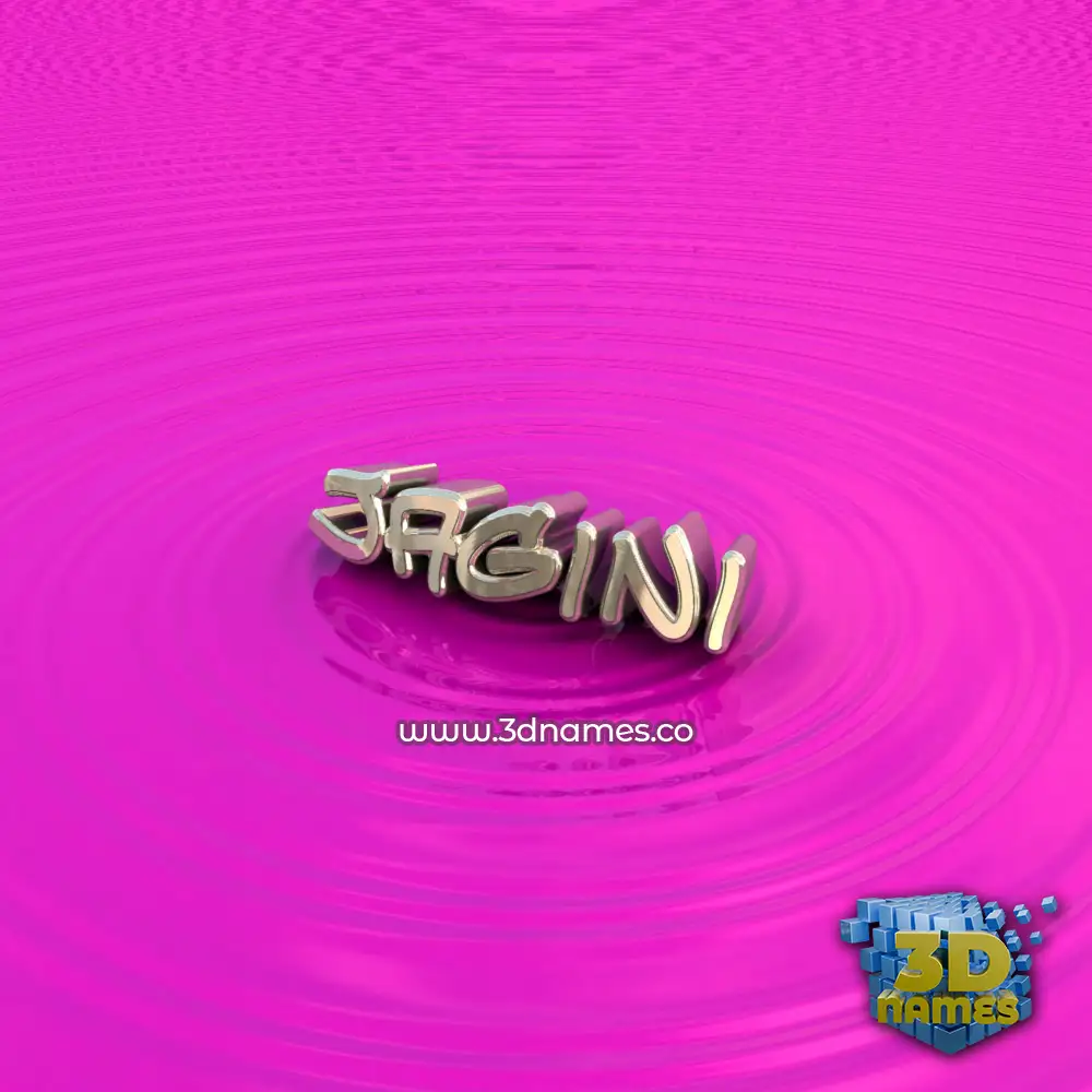 jagini in Pink Graffiti style - 3D name wallpaper