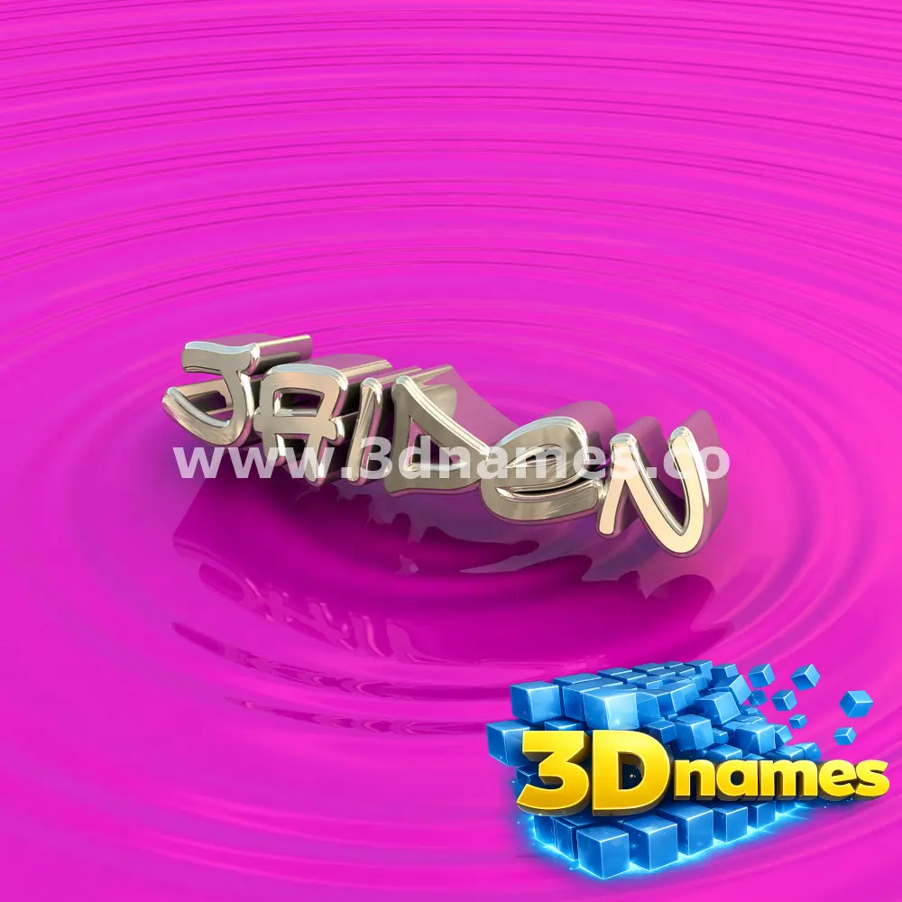 jaiden in Pink Graffiti style - 3D name wallpaper