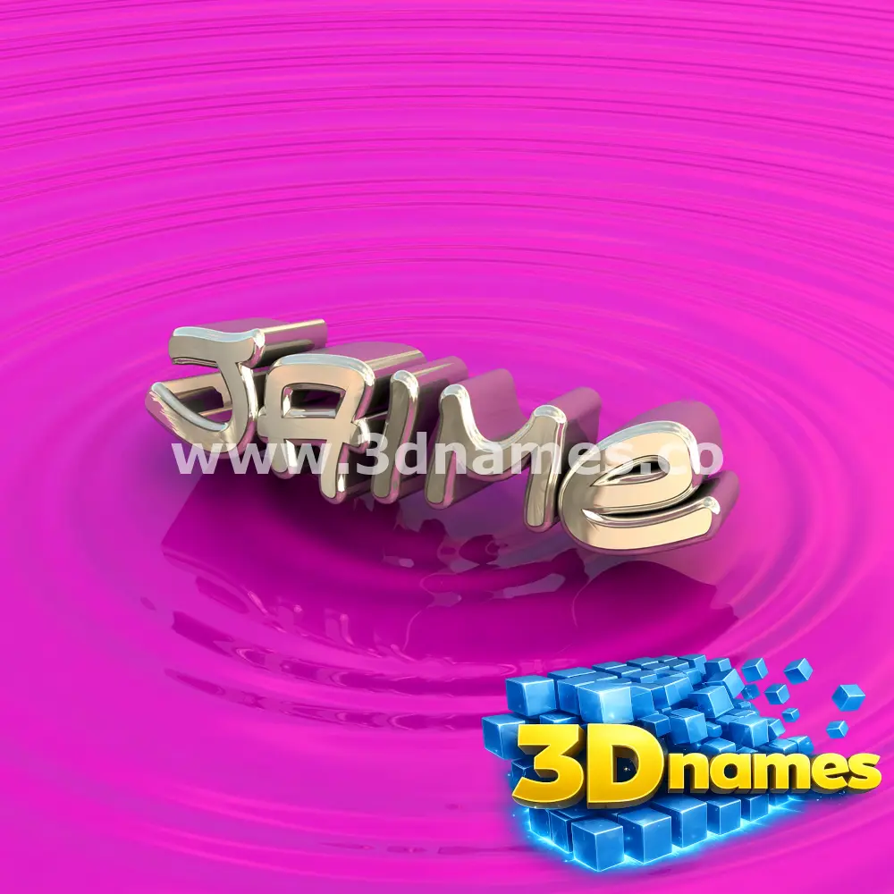 jaime in Pink Graffiti style - 3D name wallpaper