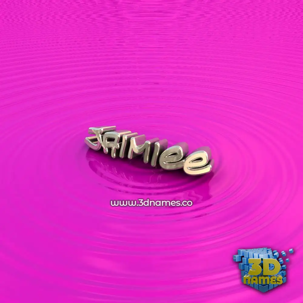 jaimiee in Pink Graffiti style - 3D name wallpaper