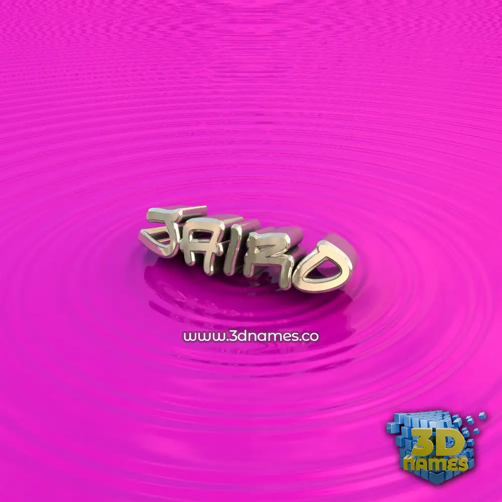 jairo in Pink Graffiti style - 3D name wallpaper