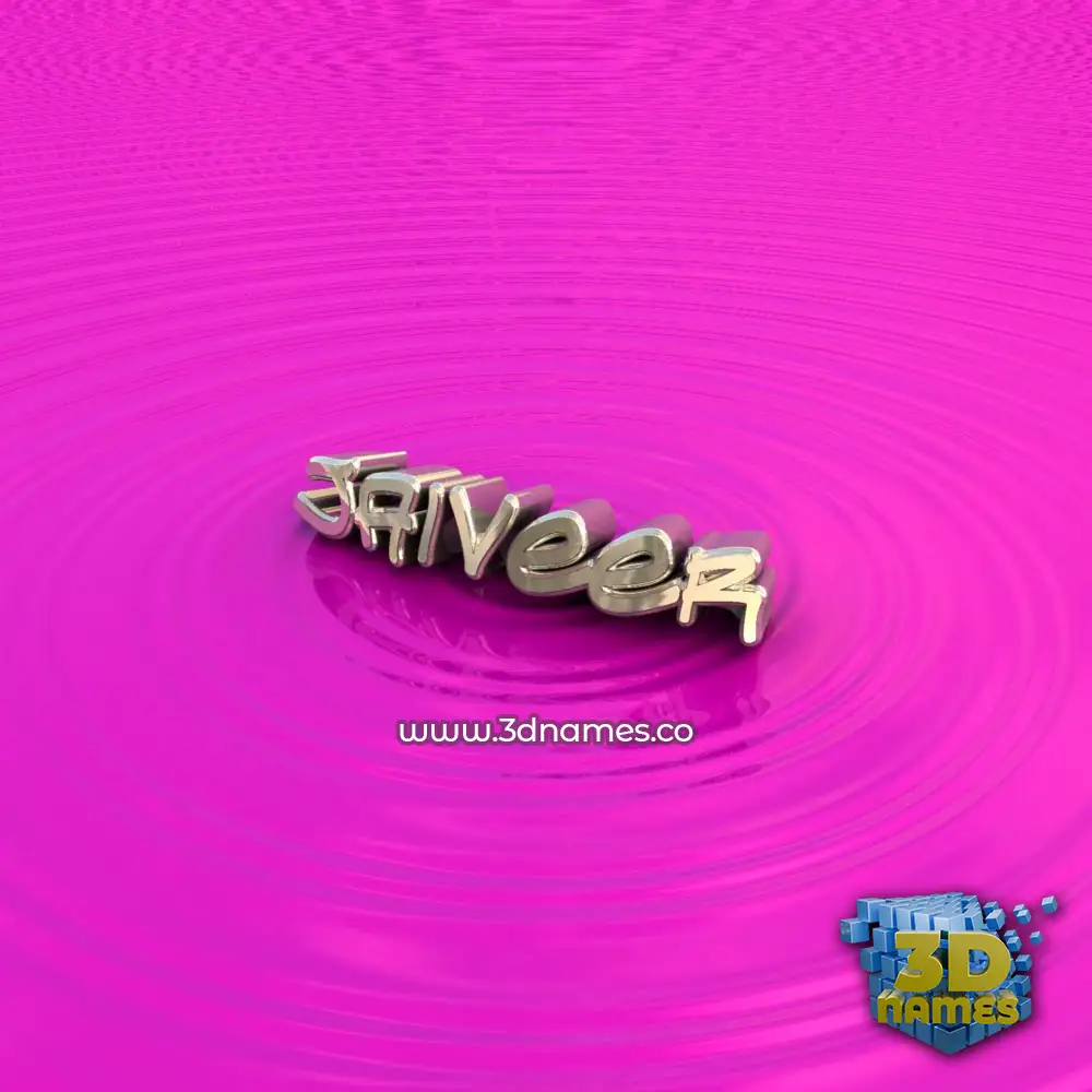 jaiveer in Pink Graffiti style - 3D name wallpaper