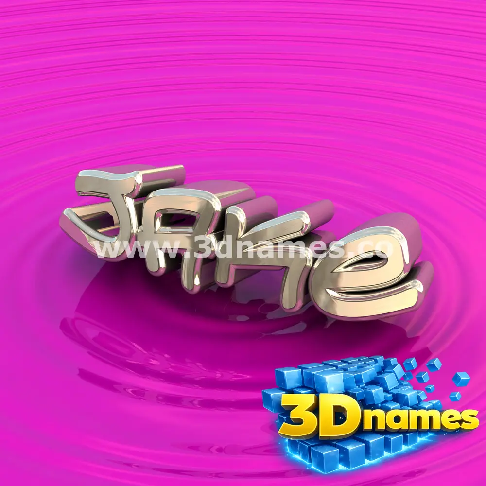 jake in Pink Graffiti style - 3D name wallpaper