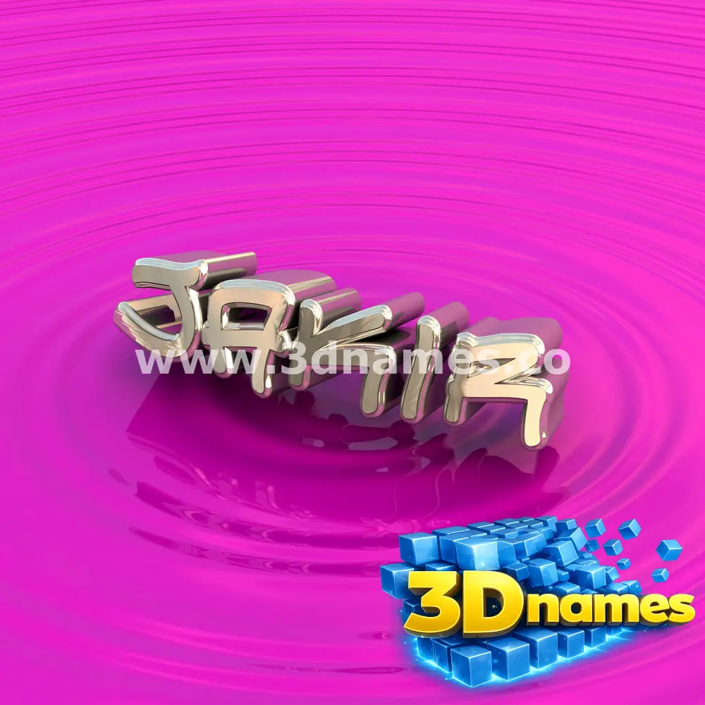 jakir in Pink Graffiti style - 3D name wallpaper