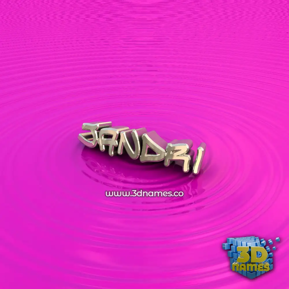 jandri in Pink Graffiti style - 3D name wallpaper