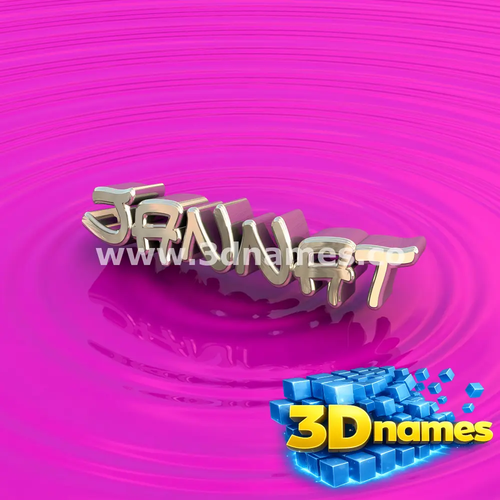 jannat in Pink Graffiti style - 3D name wallpaper