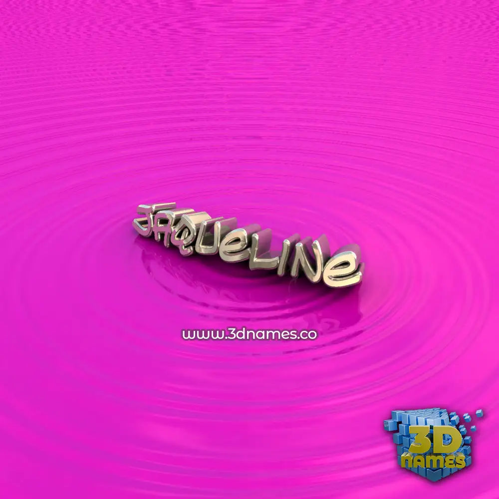 jaqueline in Pink Graffiti style - 3D name wallpaper
