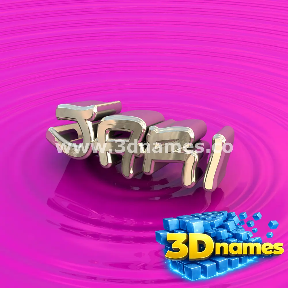 jari in Pink Graffiti style - 3D name wallpaper