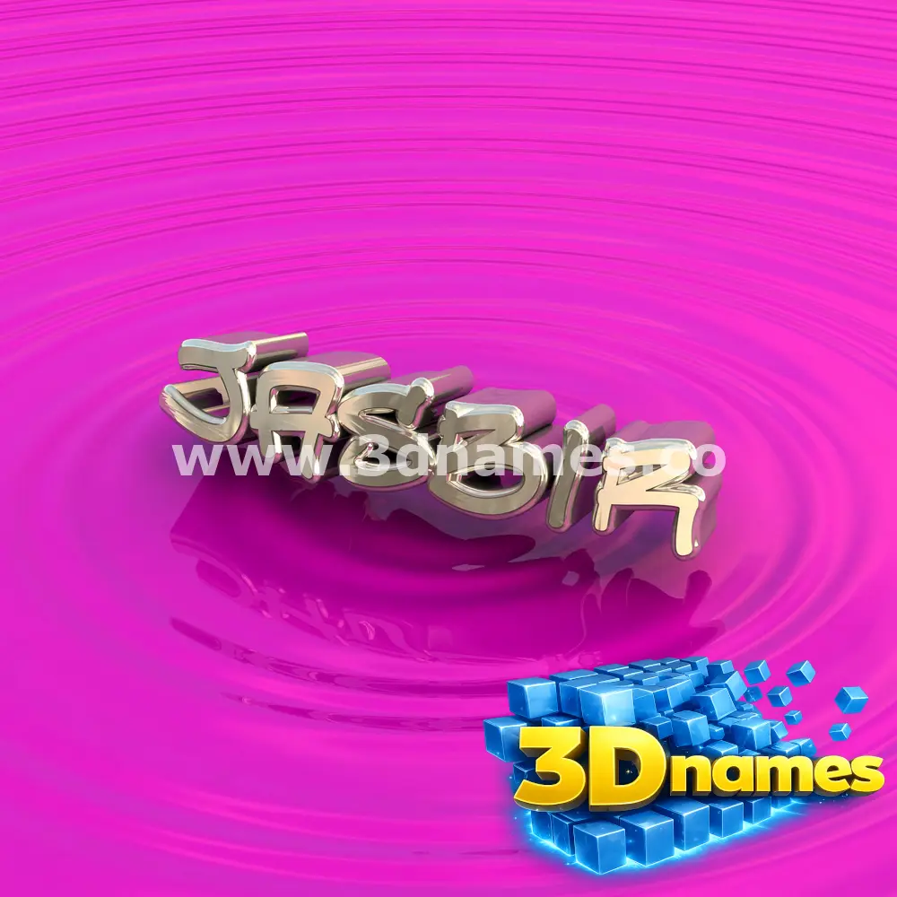 jasbir in Pink Graffiti style - 3D name wallpaper