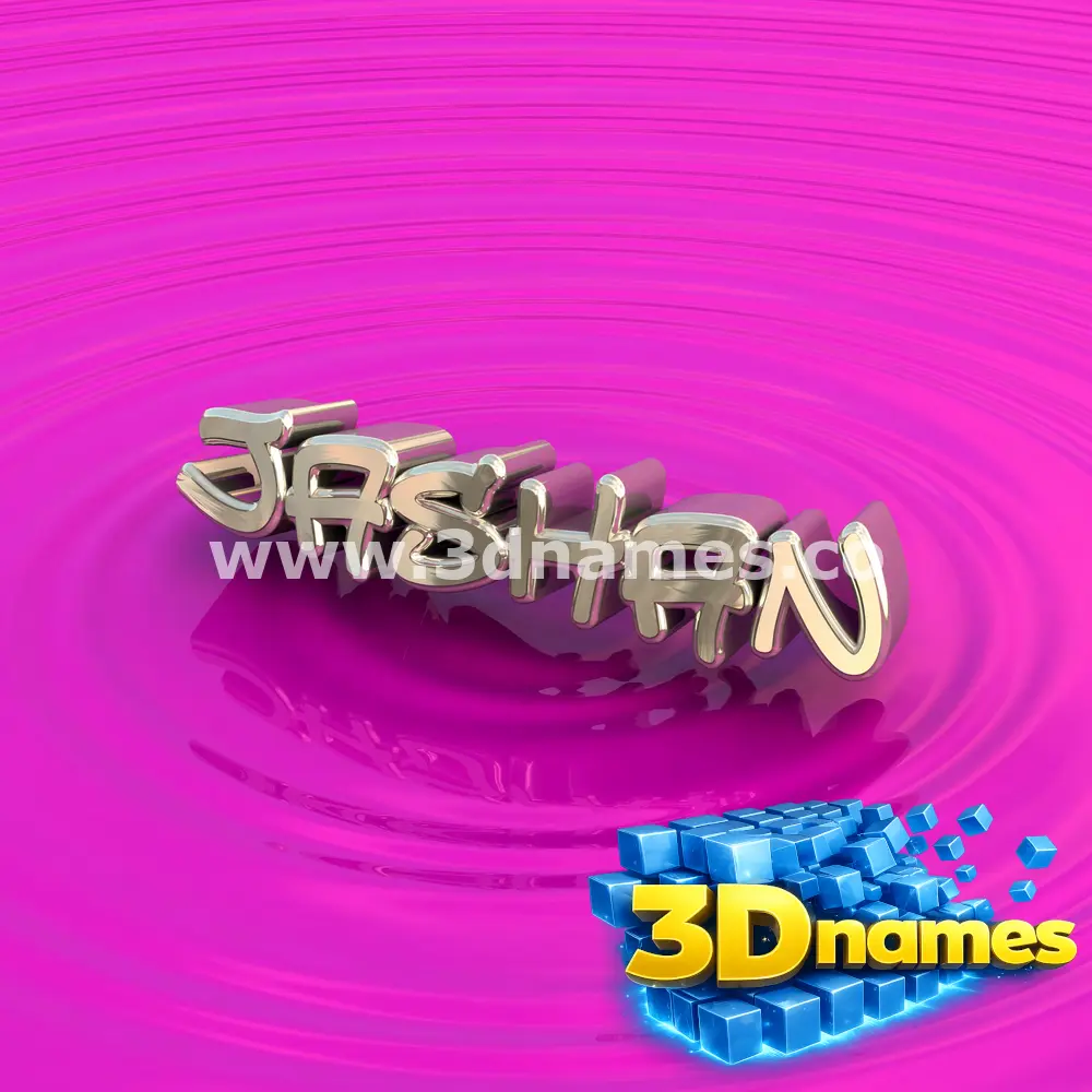 jashan in Pink Graffiti style - 3D name wallpaper