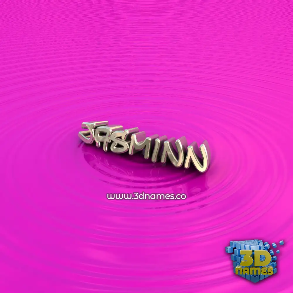 jasminn in Pink Graffiti style - 3D name wallpaper