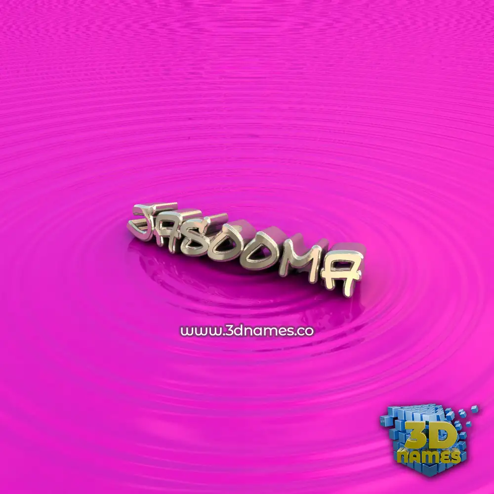 jasooma in Pink Graffiti style - 3D name wallpaper
