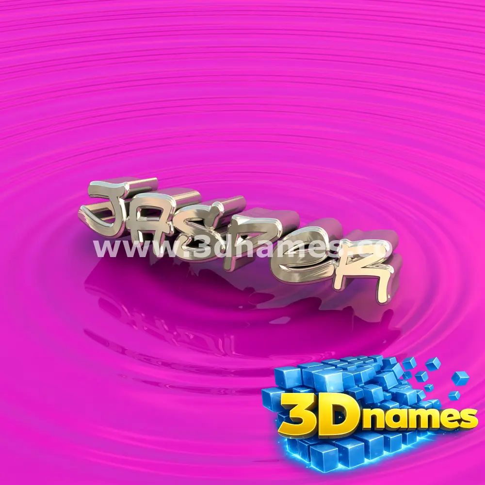 jasper in Pink Graffiti style - 3D name wallpaper