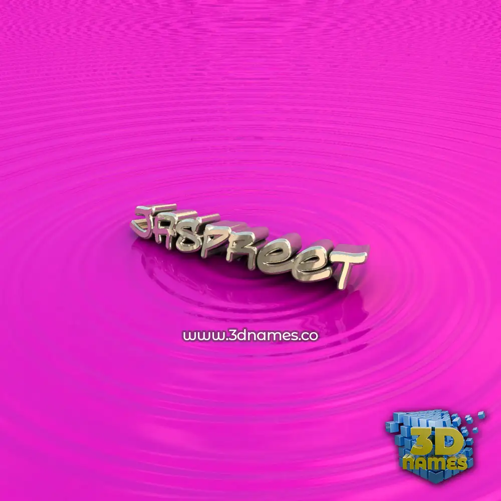 jaspreet in Pink Graffiti style - 3D name wallpaper