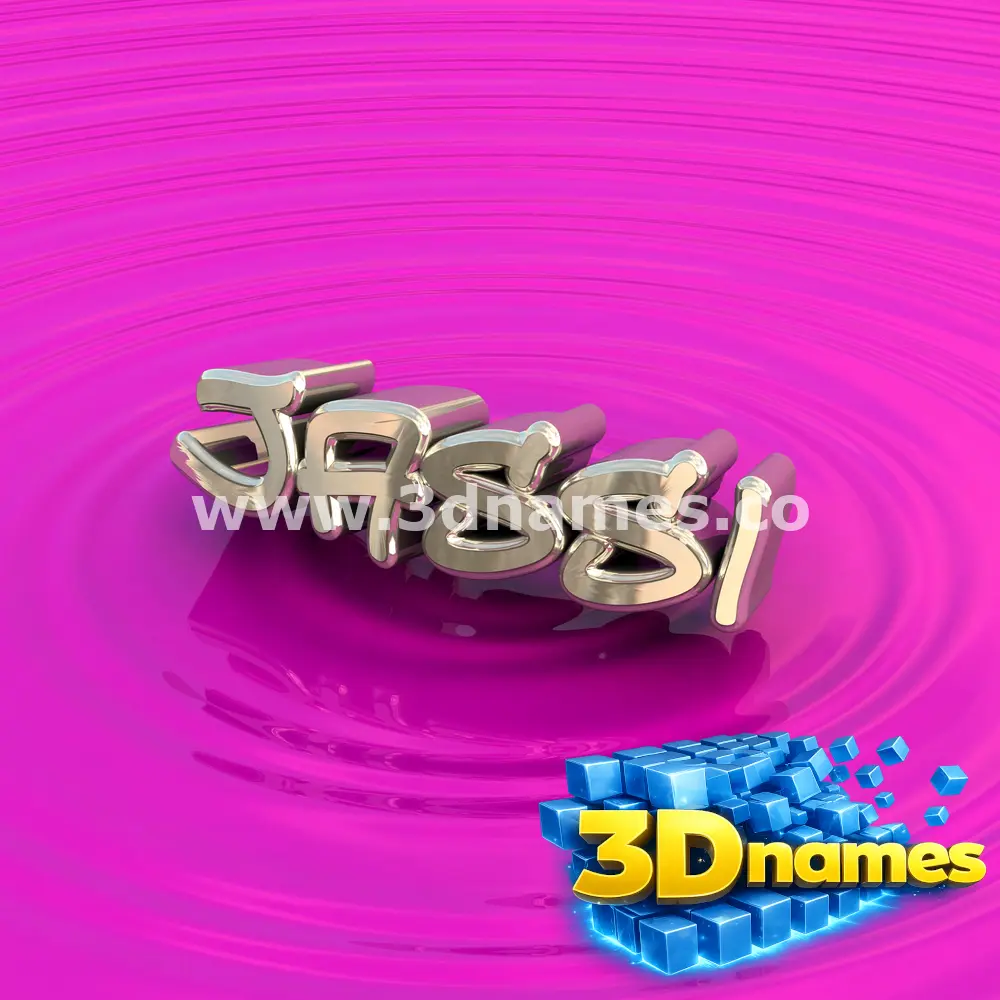 jassi in Pink Graffiti style - 3D name wallpaper