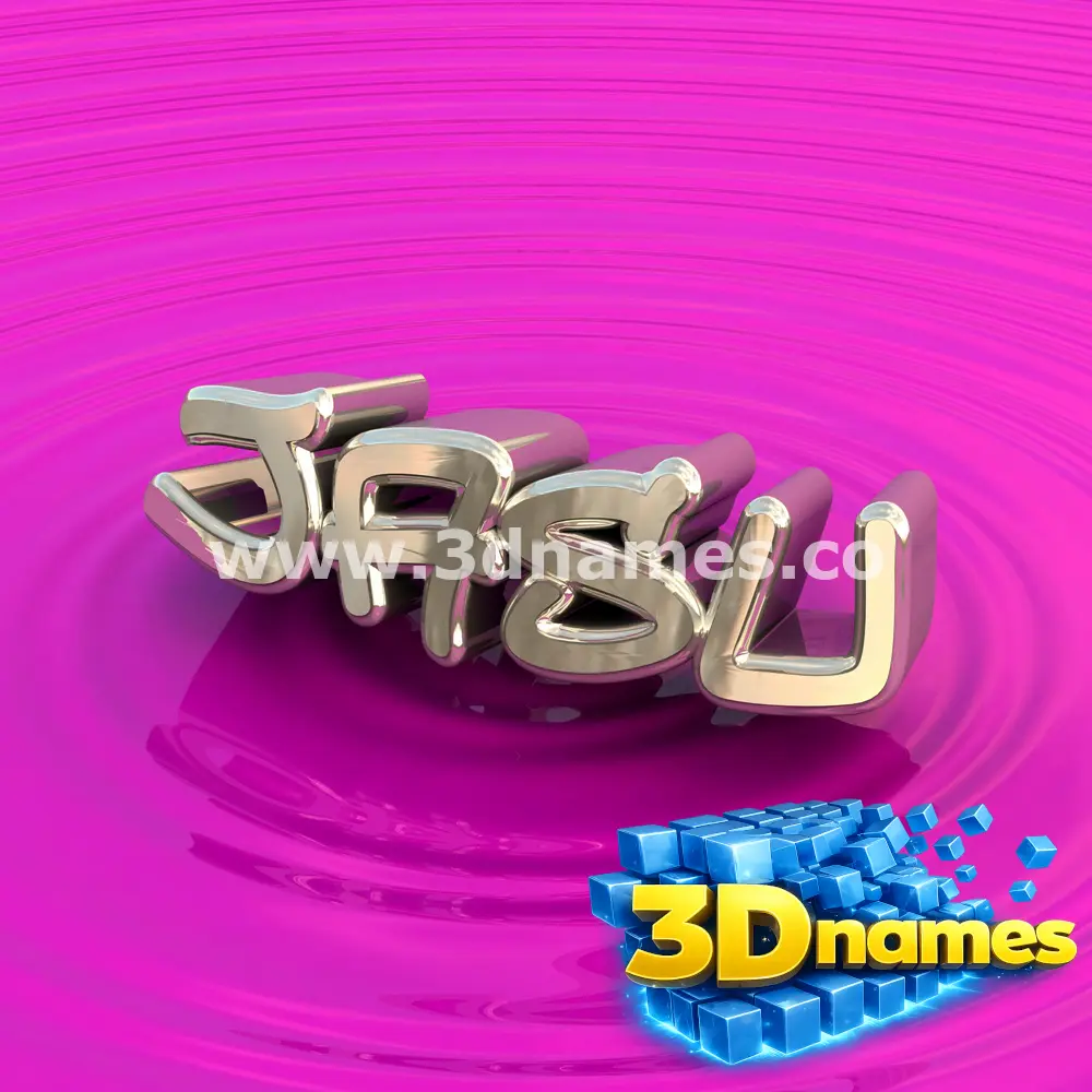 jasu in Pink Graffiti style - 3D name wallpaper