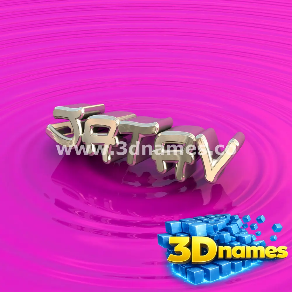 jatav in Pink Graffiti style - 3D name wallpaper