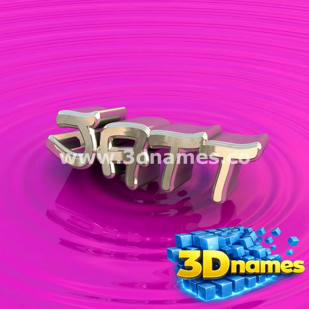 jatt in Pink Graffiti style - 3D name wallpaper