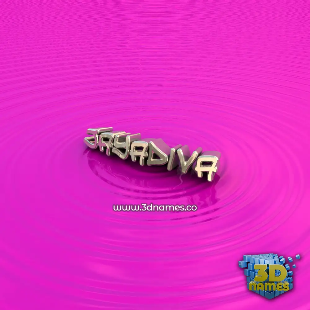 jayadiva in Pink Graffiti style - 3D name wallpaper