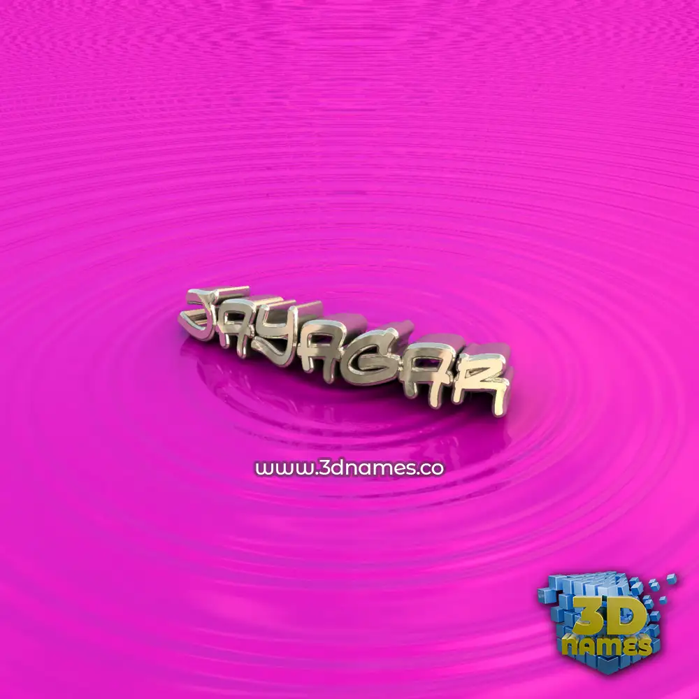 jayagar in Pink Graffiti style - 3D name wallpaper