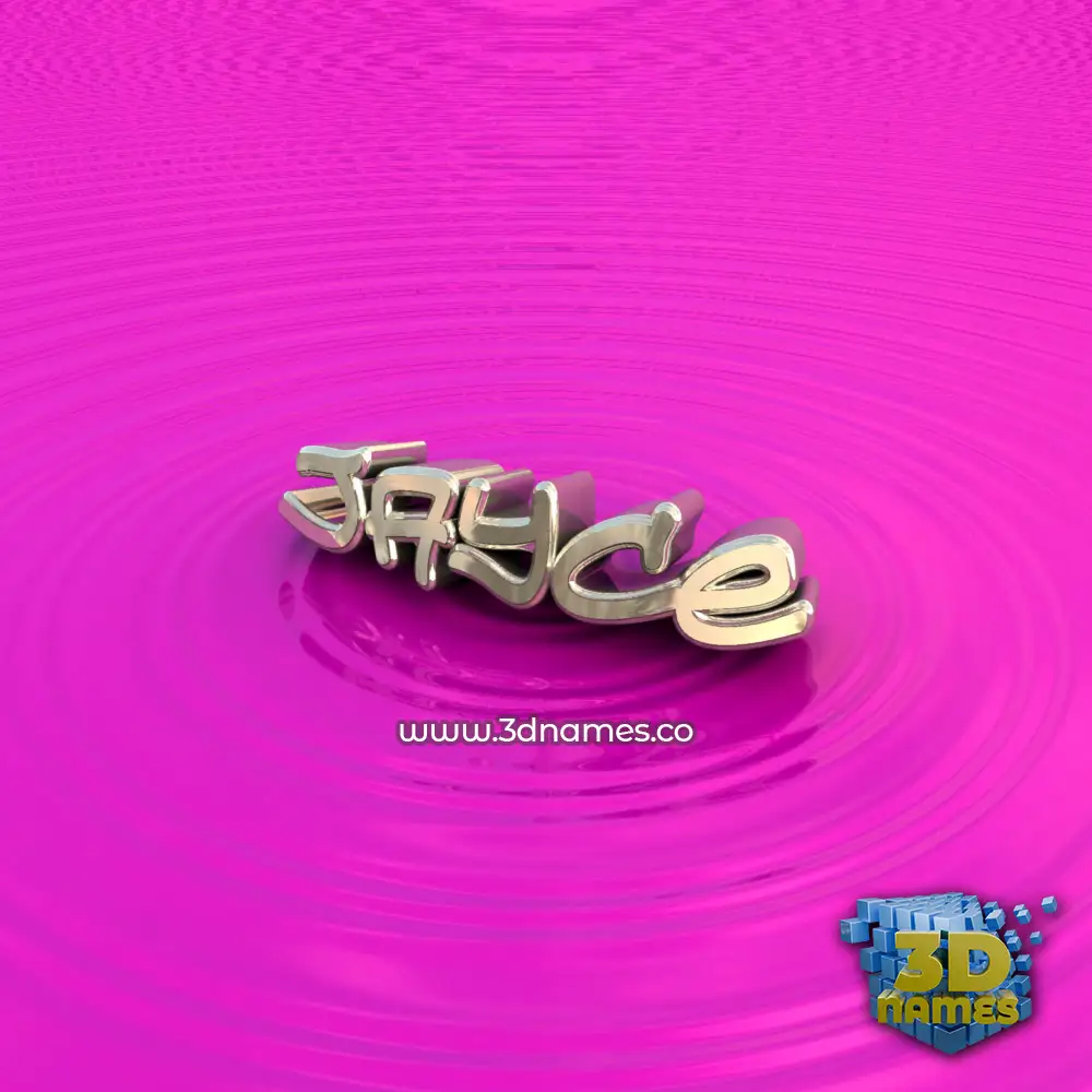 jayce in Pink Graffiti style - 3D name wallpaper