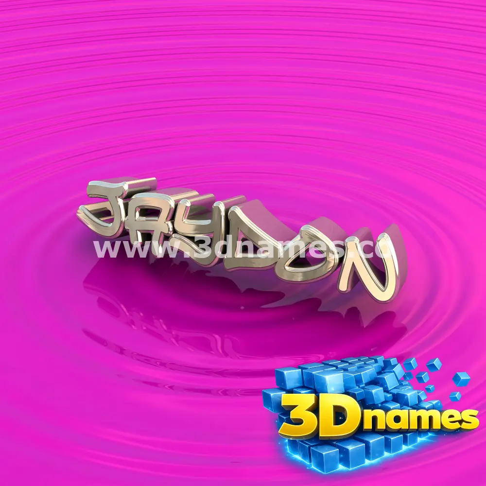 jaydon in Pink Graffiti style - 3D name wallpaper