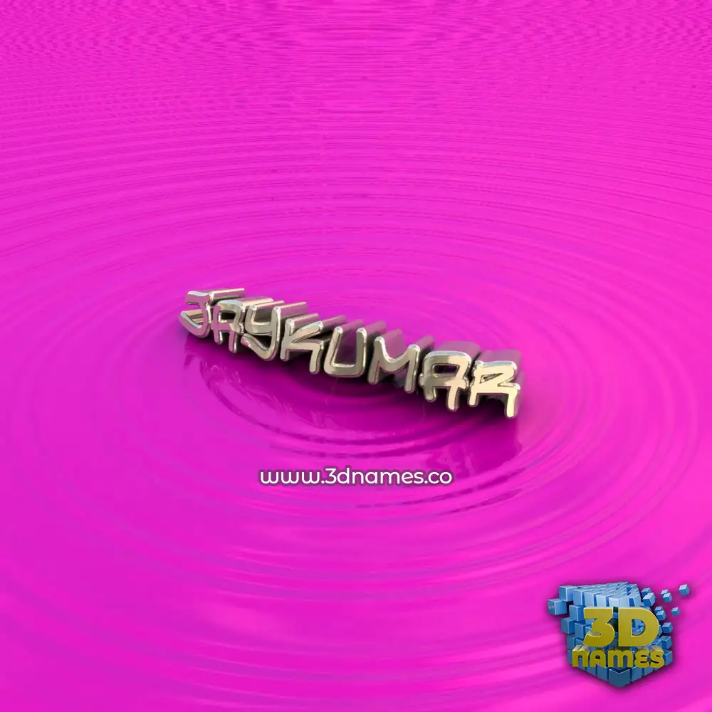 jaykumar in Pink Graffiti style - 3D name wallpaper