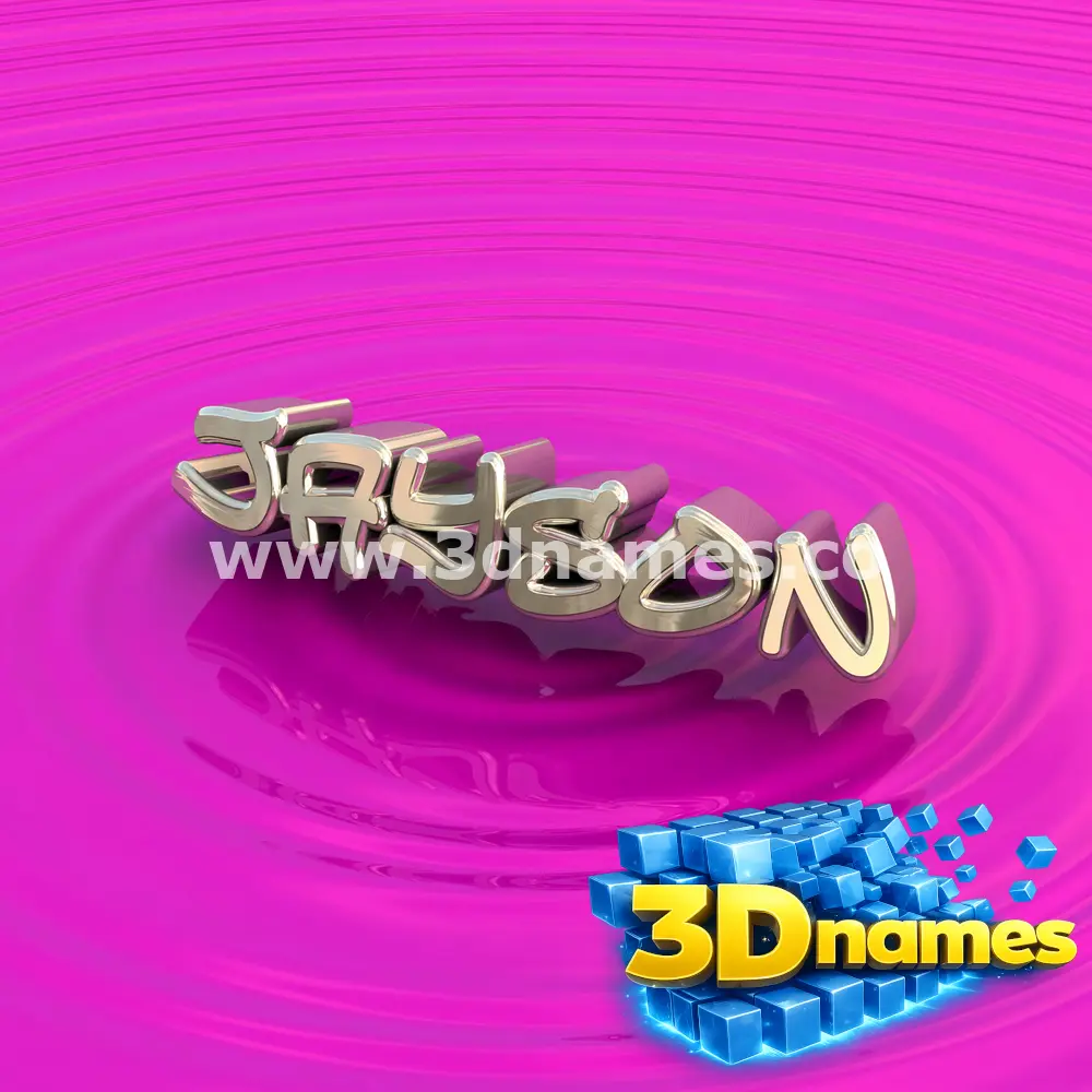 jayson in Pink Graffiti style - 3D name wallpaper