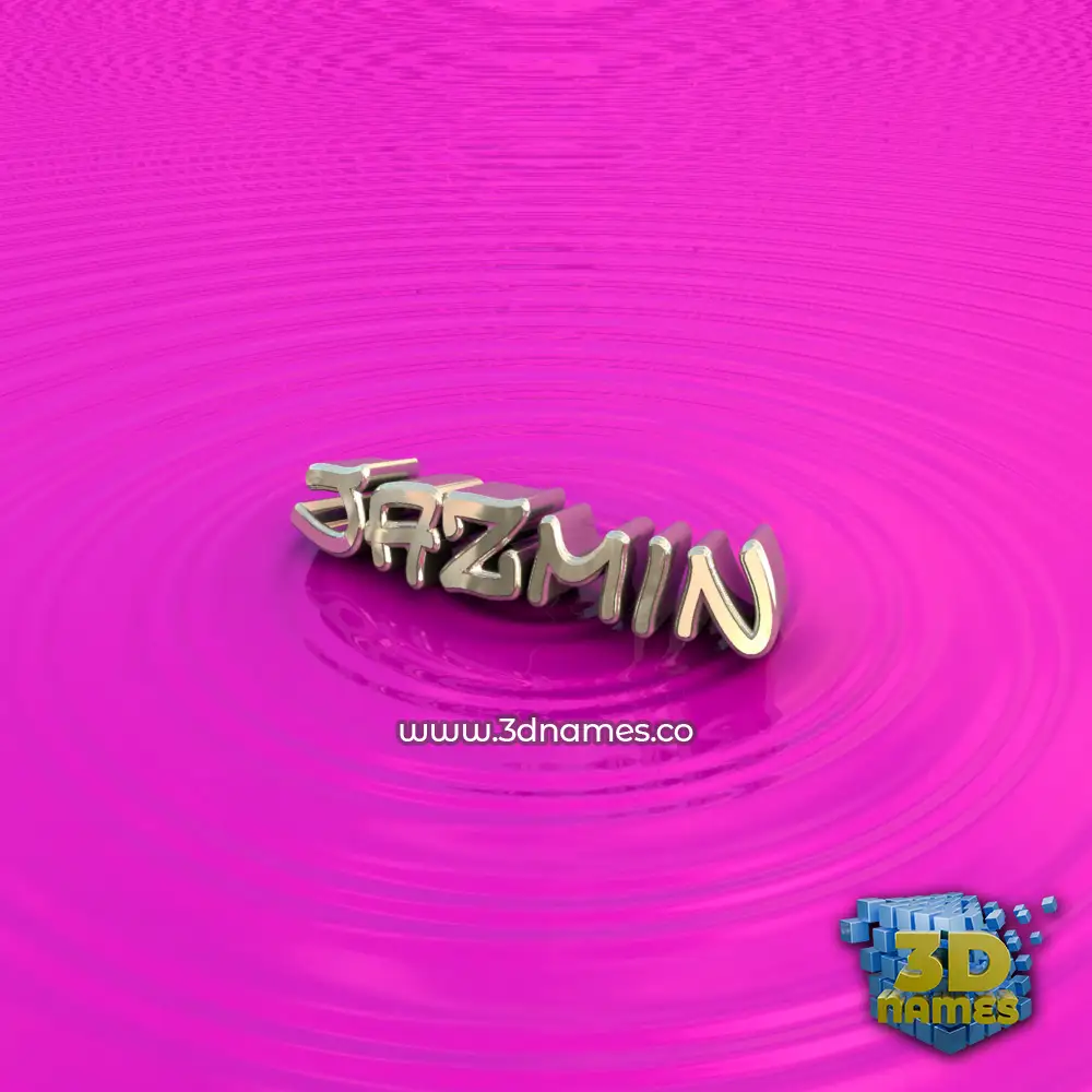 jazmin in Pink Graffiti style - 3D name wallpaper
