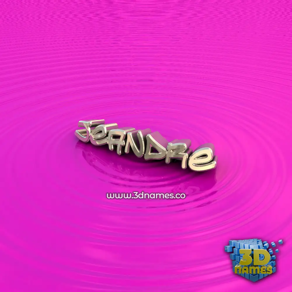 jeandre in Pink Graffiti style - 3D name wallpaper