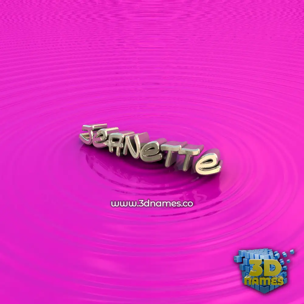jeanette in Pink Graffiti style - 3D name wallpaper