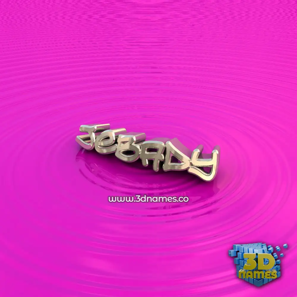 jebady in Pink Graffiti style - 3D name wallpaper