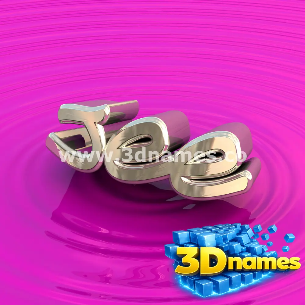 jee in Pink Graffiti style - 3D name wallpaper