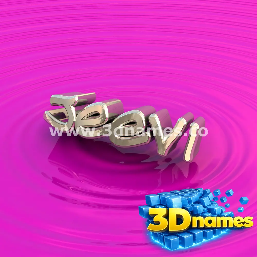 jeevi in Pink Graffiti style - 3D name wallpaper