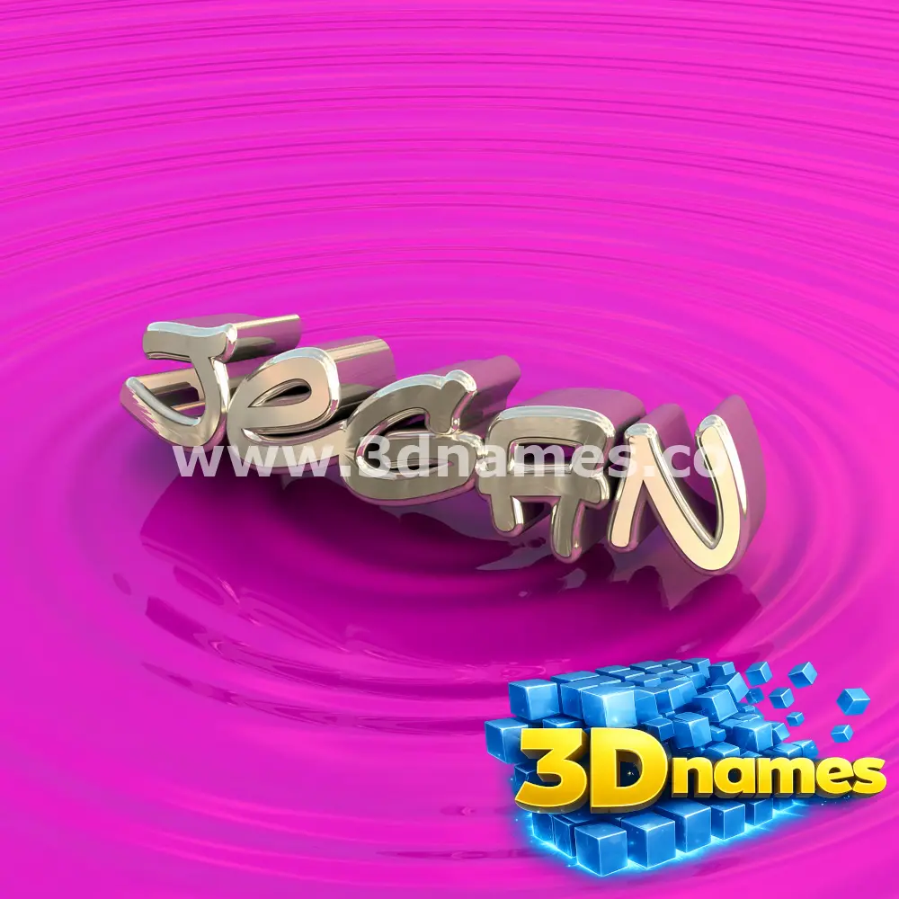 jegan in Pink Graffiti style - 3D name wallpaper