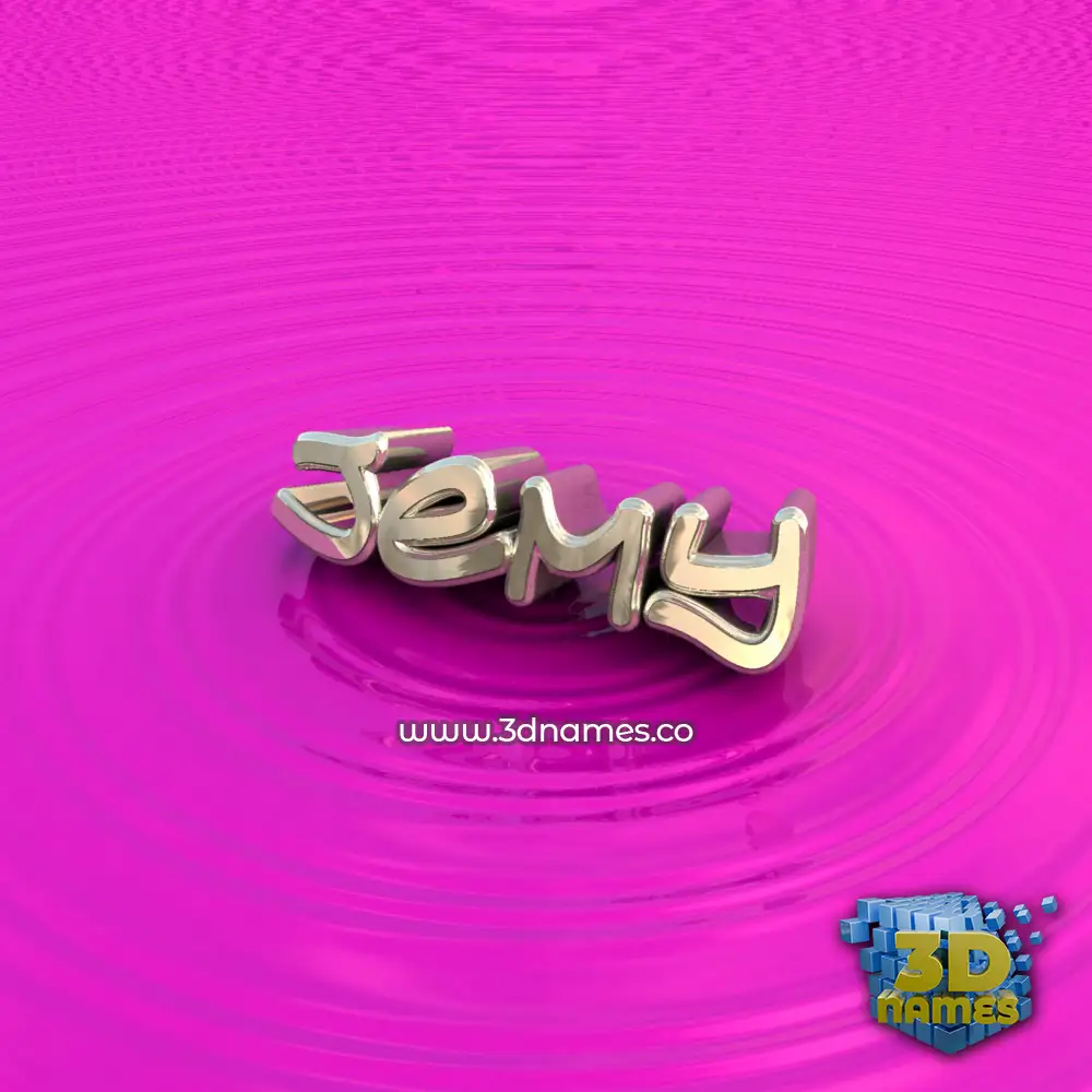 jemy in Pink Graffiti style - 3D name wallpaper