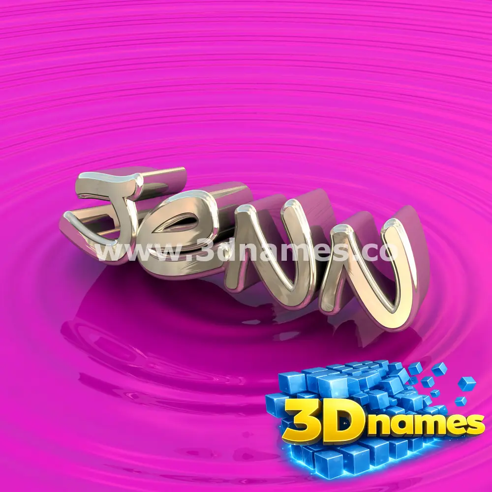 jenn in Pink Graffiti style - 3D name wallpaper