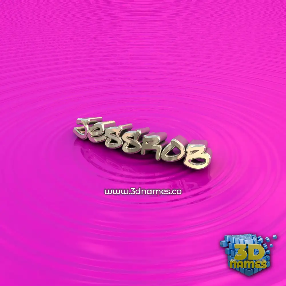 jessrob in Pink Graffiti style - 3D name wallpaper