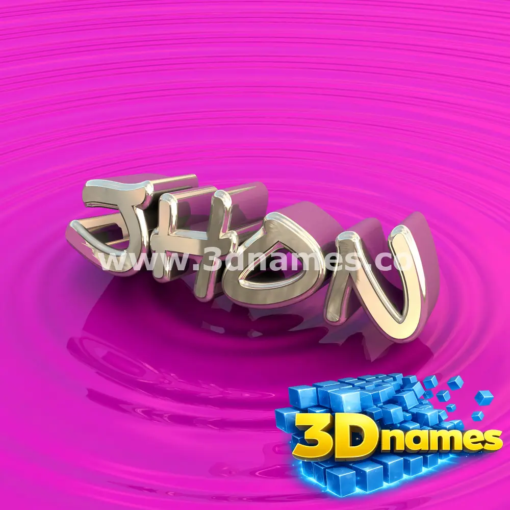 jhon in Pink Graffiti style - 3D name wallpaper