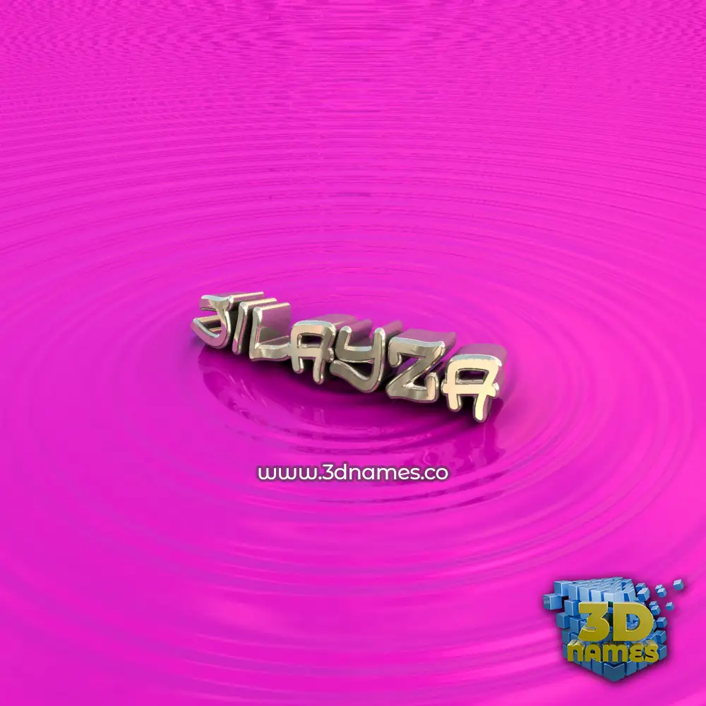 jilayza in Pink Graffiti style - 3D name wallpaper