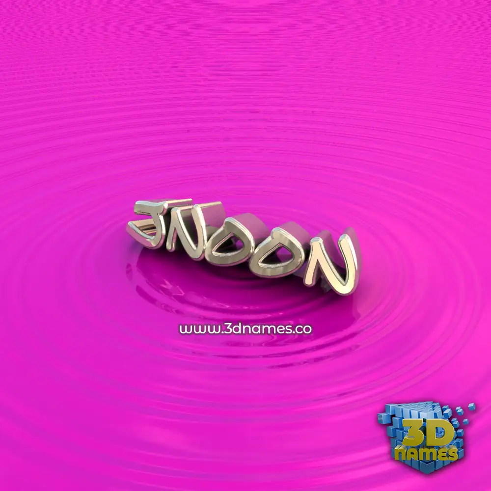 jnoon in Pink Graffiti style - 3D name wallpaper