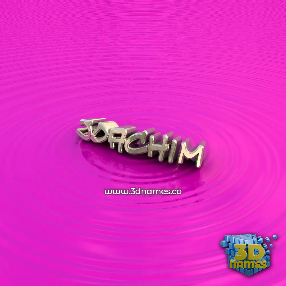 joachim in Pink Graffiti style - 3D name wallpaper