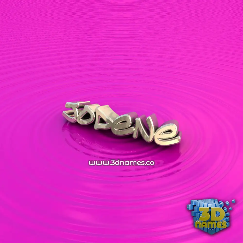 jodene in Pink Graffiti style - 3D name wallpaper
