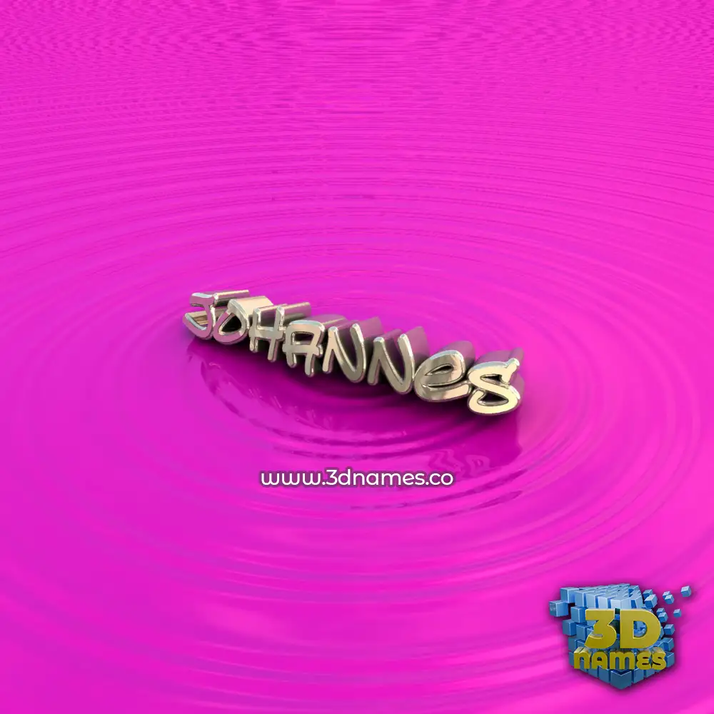 johannes in Pink Graffiti style - 3D name wallpaper