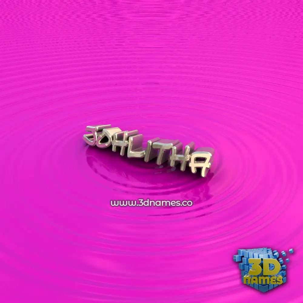 johlitha in Pink Graffiti style - 3D name wallpaper