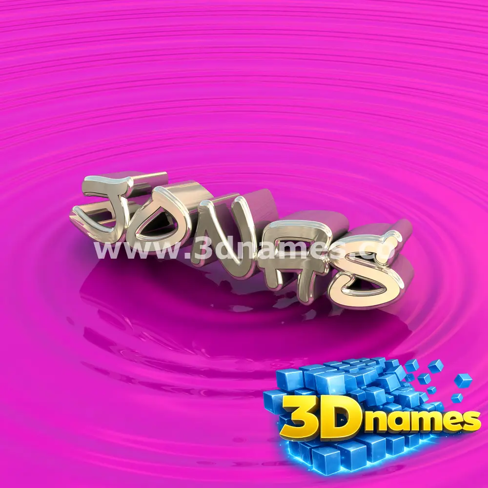 jonas in Pink Graffiti style - 3D name wallpaper
